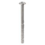 Richelieu BP2900 Machine Screw, 2 in L, Imperial Thread, Large Truss Head, Type B Point, Steel, Zinc-Plated, 12 BAG