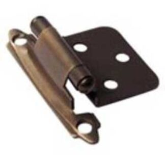 Richelieu BP134BORB Cabinet Hinge, 100 deg Hinge Opening, Brushed Oil-Rubbed Bronze, 2/BAG