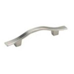 Richelieu BP879195 Cabinet Pull, 4-23/32 in L Handle, 15/32 in H Handle, 15/16 in Projection, Metal, Brushed Nickel