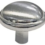 Richelieu DP0218195 Cabinet Knob, 15/16 in Projection, Metal, Brushed Nickel, 10/PK