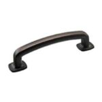 Richelieu BP86396195 Cabinet Pull, 4-21/32 in L Handle, 3/4 in H Handle, 1-3/16 in Projection, Metal, Brushed Nickel