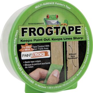 FrogTape 1408437 Painting Tape, 60 yd L, 1.88 in W, Green