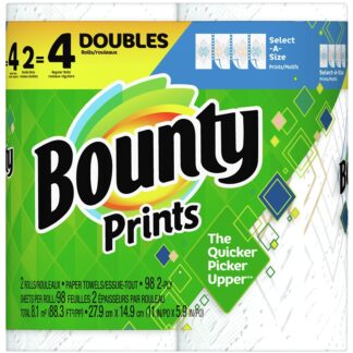 Bounty 66660 Double Roll Paper Towel, 2-Ply, 2/PK Sells in Quantity of 6