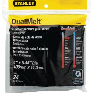 STANLEY DualMelt GS20DT Glue Stick, Stick, Resin Odor, Silver