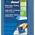 NORTON ProSand 82069 Sanding Sponge, 4-1/2 in L, 3-11/16 in W, 120 Grit, Medium, Aluminum Oxide Abrasive