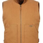 Mobile Warming MWJ18M14-16-06 Foreman Vest, 2XL, Men's, Fits to Chest Size: 48 in, Cotton, Tan