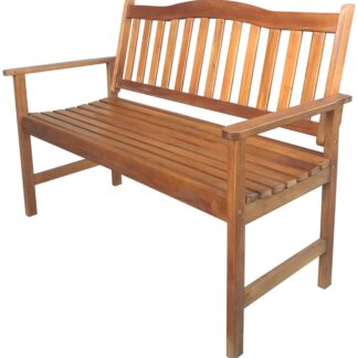 Seasonal Trends IP104-175 Park Bench, 1245 mm W, 610 mm D, 910 mm H, 450 lb Seating, Mahogany Seat, Mahogany Frame