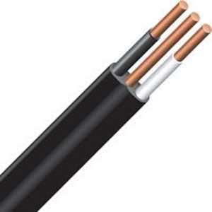 Romex 47185435 Building Wire, Black Sheath, 12 AWG Wire, 2-Conductor, 30 m L, Copper Conductor, PVC Insulation