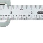 General 729 Slide Caliper, 0 to 4 in, SAE Graduation, Stainless Steel