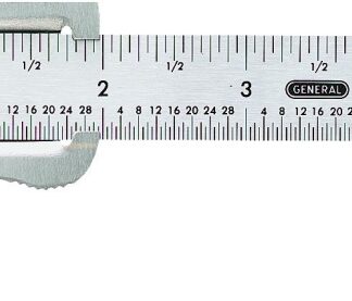 General 729 Slide Caliper, 0 to 4 in, SAE Graduation, Stainless Steel