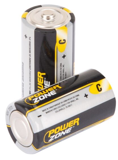 PowerZone LR14-2P-DB Battery, 1.5 V Battery, C Battery, Zinc, Manganese Dioxide, and Potassium Hydroxide Sells in Quantity of 12