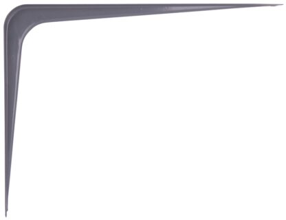 ProSource 21140PGL-PS Shelf Bracket, 110 lb/Pair, 10 in L, 8 in H, Steel, Gray Sells in Quantity of 20