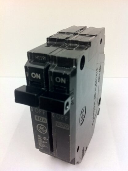 GE Industrial Solutions THQP215 Circuit Breaker, THQP, 15 A, 2 -Pole, 120/240 VAC, Non-Interchangeable Trip, Black