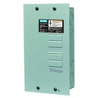 Siemens EQL8100D Load Center, 100 A, 1 -Pole, 8, 16 -Circuit, Main Lug, Flush, Surface Mounting, Gray