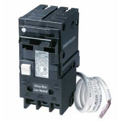 Siemens QF250A Circuit Breaker, GFCI, Type Q, 50 A, 2 -Pole, 120/240 V, Plug Mounting, Black