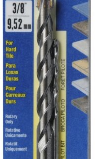 ARTU 01445 Drill Bit, 3/8 in Dia, 5-5/16 in OAL, Flat Flute, 2-Flute, 3/8 in Dia Shank, Straight Shank