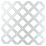 UFP 79897 Tradition Diamond Lattice, 8 ft L, 4 ft H, 2-3/4 in Mesh, Plastic, White