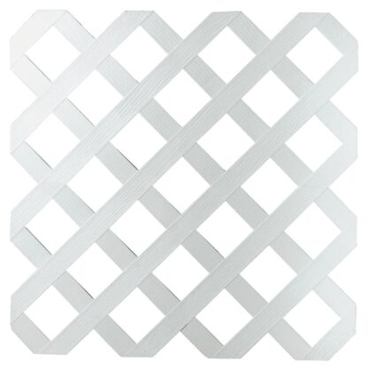 UFP 79897 Tradition Diamond Lattice, 8 ft L, 4 ft H, 2-3/4 in Mesh, Plastic, White