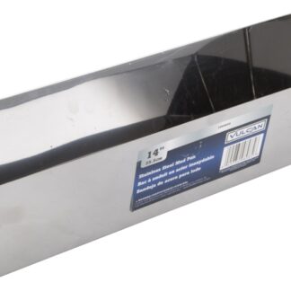 Vulcan C052253L Drywall Mud Pan, 120 cu-in Capacity, 14-1/4 in L Bottom, 2-3/4 in W Bottom, Stainless Steel