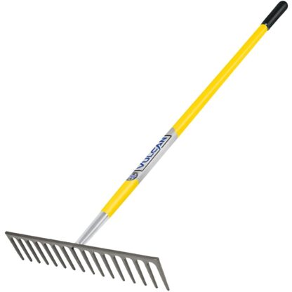 Vulcan R16MF-OR Level Rake, Fiberglass Handle, 16 Tine