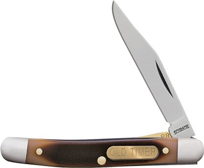 Old Timer 18OT Folding Pocket Knife, 2 in L Blade, 7Cr17 High Carbon Stainless Steel Blade, 1-Blade