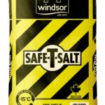 Windsor Safe-T-Salt 5022 Ice Melt, Solid, Colorless, 20 kg Bag