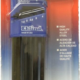 Eklind 10609 Hex Key Set, 9-Piece, Steel, Black