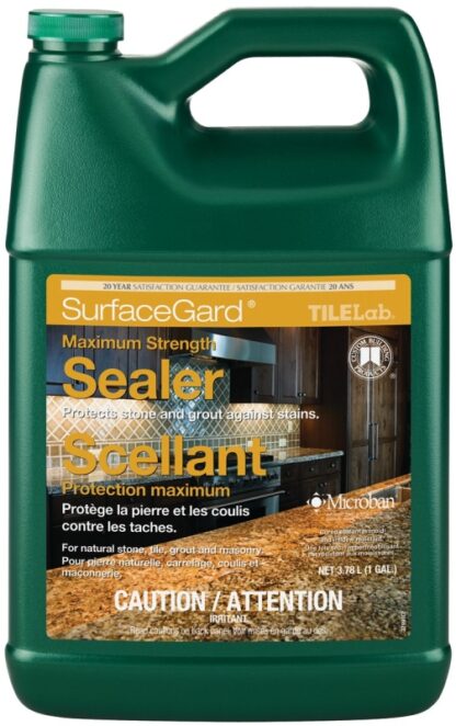 Jamo TileLab SurfaceGard Series CTLSGS1-2 Penetrating Sealer, Clear, Liquid, 1 gal, Bottle Sells in Quantity of 2