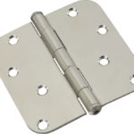 National Hardware N830-270 Door Hinge, Stainless Steel, Zinc, Non-Rising, Removable Pin, Full-Mortise Mounting, 55 lb