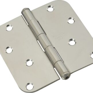 National Hardware N830-270 Door Hinge, Stainless Steel, Zinc, Non-Rising, Removable Pin, Full-Mortise Mounting, 55 lb