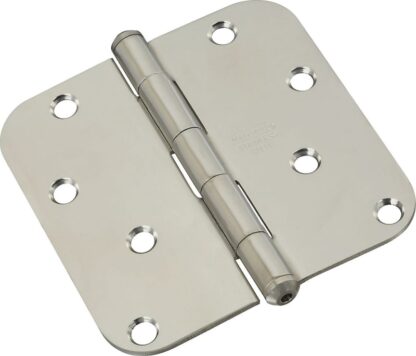 National Hardware N830-270 Door Hinge, Stainless Steel, Zinc, Non-Rising, Removable Pin, Full-Mortise Mounting, 55 lb