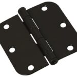 National Hardware N830-197 Door Hinge, Steel, Oil-Rubbed Bronze, Non-Rising, Removable Pin, Full-Mortise Mounting, 50 lb