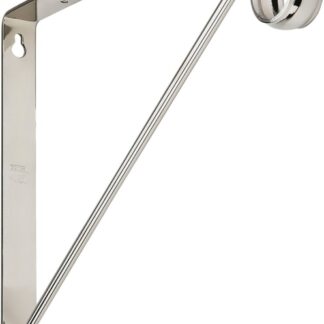 National Hardware S822-091 Shelf and Rod Bracket, 125 lb, Steel, Chrome