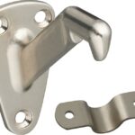 National Hardware N830-117 Heavy-Duty Handrail Bracket, 250 lb, Die-Cast Zinc, Satin Nickel