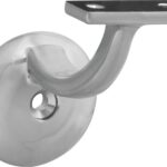 National Hardware N830-127 Handrail Bracket, 250 lb, Zinc, Satin Nickel