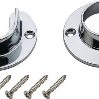 National Hardware V8600 S822-080 Closet Flange Set, Zinc, Chrome