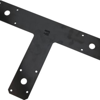 National Hardware N266-472 T-Plate, 8 in L, 12 in W, Steel, Powder-Coated, Nail Mounting