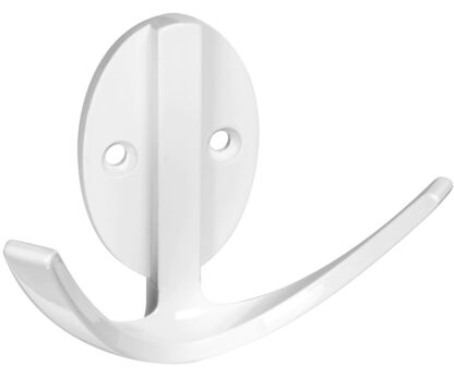 National Hardware V8010 N807-010 Robe Hook, 2-Hook, Zinc, 1/PK Sells in Quantity of 5