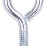 ProSource LR269 Eye Bolt, 6.3 mm Thread, Machine Thread, 7/8 in L Thread, 1 in Dia Eye, 134 lb Working Load, Steel, Zinc Sells in Quantity of 20