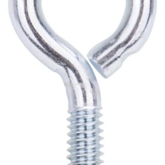 ProSource LR269 Eye Bolt, 6.3 mm Thread, Machine Thread, 7/8 in L Thread, 1 in Dia Eye, 134 lb Working Load, Steel, Zinc Sells in Quantity of 20