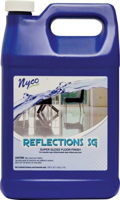 nyco NL90422-900104 Floor Polish, 128 oz, Liquid, Acrylic Polymer, White Sells in Quantity of 4