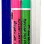 Hy-Ko 40617 Window Marker, Pink/Green Reflector Sells in Quantity of 3