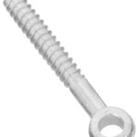 National Hardware 296BC Series N131-193 Screw Eye, 3 in L Thread, 4 in OAL, Steel, Zinc