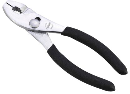 Vulcan JL-NP001 Slip Joint Plier, 6 in OAL, 1 in Jaw Opening, Black Handle, Non-Slip Handle, 1 in W Jaw, 7/8 in L Jaw Sells in Quantity of 40