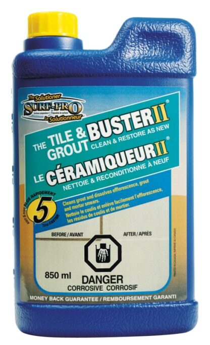 Surf Pro BO19531L 850ML CE Tile and Grout Buster, 850 mL, Liquid