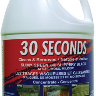 30 Seconds 30SEC4CON Outdoor Cleaner, 3.78 L, Liquid, Bleach, Yellow