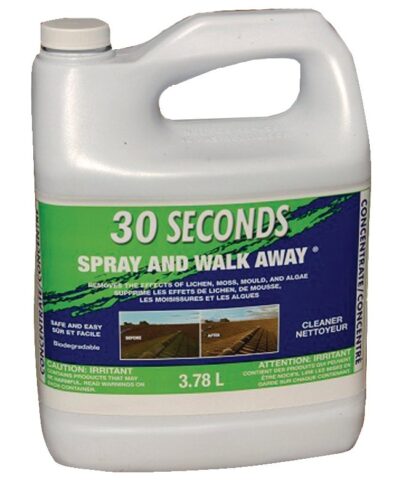 30 Seconds 30SECSWA Outdoor Roof Cleaner, 3.78 L, Liquid, Pale Straw