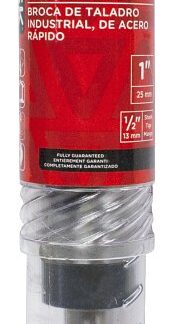 Task T80001 Silver and Deming Drill Bit, 1 in Dia, 6 in OAL, 1/2 in Dia Shank, Reduced Shank