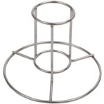 Bayou Classic 0880PDQ Beer Can Chicken Rack, Stainless Steel