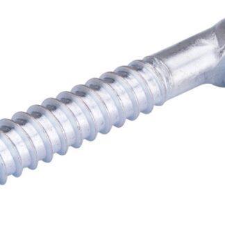 ProSource LR095 Screw Hook, 5/8 in Thread, 5 in L, Steel, Zinc